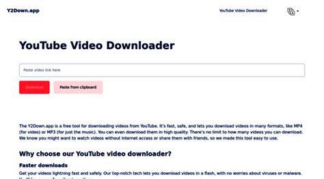y2down|YouTube Video Downloader (1080p,2K,4K) Free Online .